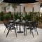 Flash Furniture Kona Black Cement Patio Umbrella Base w/Sunburst Patterned Wthrproof Polymer Coating, 19.25-in. Dia GM-WL-B49014A-BK-GG - alternate 2
